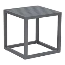 Stern Beistelltisch - Robin 40x40 cm Aluminium graphit mit Aluminiumleisten