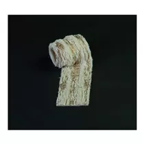 Anna's Collection - Rolle Fellimitat Weiss/Gold