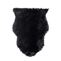 MAXPHIL living - Schaffellimitat 65 x 90 - Schwarz