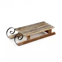 Werner Voß - Schlitten, Holz, 52x19,5x13 cm