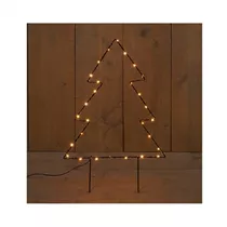 Led B.O.T. Baum - Schwarz/Kupferdraht 28Led / 50 cm classic warm