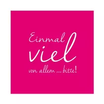 Räder Poesie et Table - Serviette Einmal viel von allem. Bitte!