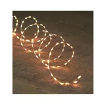 LED Lichterkette - Silberdraht 330Led / 5M warmweiß