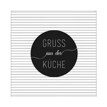 Räder Poesie et Table - Servietten Gruß aus der Küche