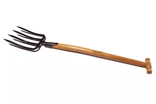 Krumpholz - Spatengabel mit Federdülle und Eschen-T-Stiel, 4 Zinken