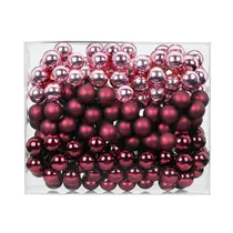Inge's Christmas Decor - Spiegelbeeren 2 cm, Glas, 144 Stk., Berry Kiss