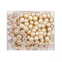 Ingle's Christmas Decor - Spiegelbeeren 2 cm, Glas, 144 Stk., champagner matt/opal