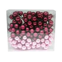 Inge's Christmas Decor - Spiegelbeeren 2.5 cm, Glas, 144 Stk., Berry Kiss