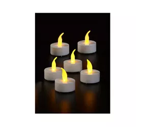 LED Teelichter - Teelichter 6St Gelb Flamme Effekt LED Teelichter - Teelichter 6St Gelb Flamme Effekt