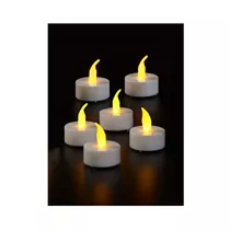 LED Teelichter - Teelichter 6St Gelb Flamme Effekt