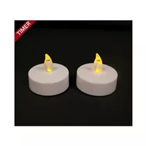 LED Teelichter - Teelichter Jumbo 2St 6X4,5 cm