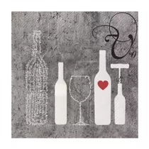 Räder Poesie et Table - Vino Serviette Flasche