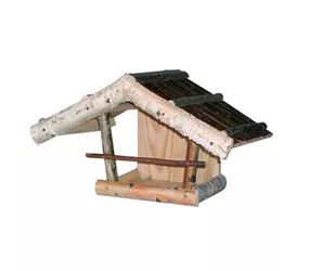Kleiber Gartenprodukte - Vogelfutterhaus Birkenhaus mit Rückwand