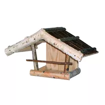 Kleiber Gartenprodukte - Vogelfutterhaus Birkenhaus mit Rückwand Kleiber Gartenprodukte - Vogelfutterhaus Birkenhaus mit Rückwand