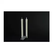 LED Lichterkerze - Wachs 25 cm elfenbein