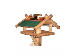 Kleiber Gartenprodukte - Vogelfutterhaus Kreuzgiebelhaus mit Silo Kleiber Gartenprodukte - Vogelfutterhaus Kreuzgiebelhaus mit Silo