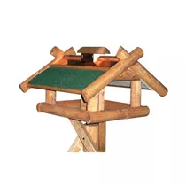 Kleiber Gartenprodukte - Vogelfutterhaus Kreuzgiebelhaus mit Silo Kleiber Gartenprodukte - Vogelfutterhaus Kreuzgiebelhaus mit Silo