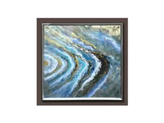 MAXPHIL living - Wandbild Motiv A blau, mit Rahmen MAXPHIL living - Wandbild Motiv A blau, mit Rahmen