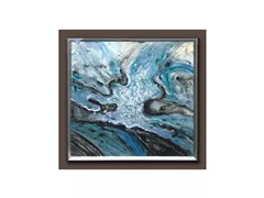 MAXPHIL living - Wandbild Motiv B blau, mit Rahmen MAXPHIL living - Wandbild Motiv B blau, mit Rahmen