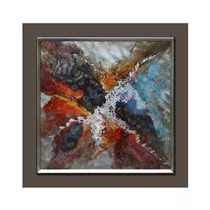 MAXPHIL living - Wandbild Motiv C auf Metall, mit Rahmen