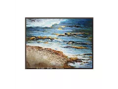 MAXPHIL living - Wandbild Strand auf Leinwand MAXPHIL living - Wandbild Strand auf Leinwand