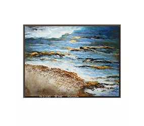 MAXPHIL living - Wandbild Strand auf Leinwand MAXPHIL living - Wandbild Strand auf Leinwand