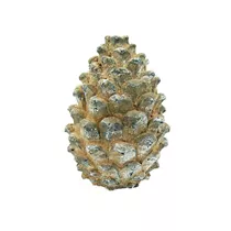 MAXPHIL living - Zapfen braun / silber, 15 cm