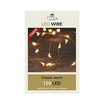 LED Lichterkette - Wire Kupferdraht 100L / 5M classic warm für Innen