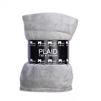 MAXPHIL living - Fleecedecke Polarwolle-Plaid 130 x 180 - Grau