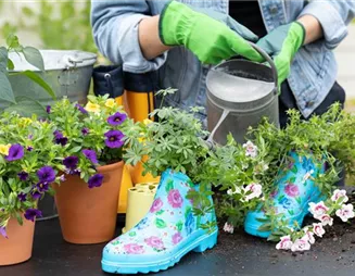 Auf den Schuh gekommen – Upcycling mit Gummistiefeln