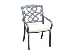 MAXPHIL living - Stuhl Shettfield 52x46x93cm Aluguß bronze mit Kissen MAXPHIL living - Stuhl Shettfield 52x46x93cm Aluguß bronze mit Kissen