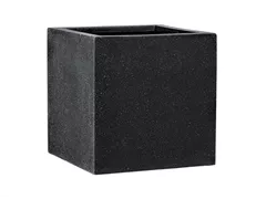 Esteras Fiberglas - Pflanzkübel Arnhem Schwarz