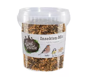 LandPartie Vogelfutter - Insekten Mehlwürmer im Eimer 125g LandPartie Vogelfutter - Insekten Mehlwürmer im Eimer 125g