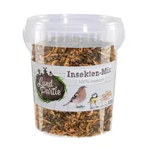 LandPartie Vogelfutter - Insekten Mehlwürmer im Eimer 125g