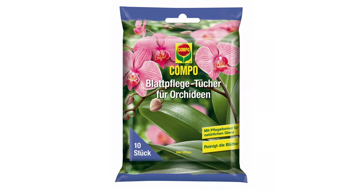 Compo Blattpflege-Tcher fr Orchideen 10 Stck - Mauk Gartenwelt