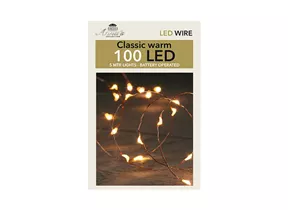LED LIchterkette - Kupferdraht 100 L 5m, Classic Warm