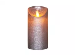 LED Kerze batteriebetrieben - Rustikal Silber Bewegliche Flamme LED Kerze batteriebetrieben - Rustikal Silber Bewegliche Flamme
