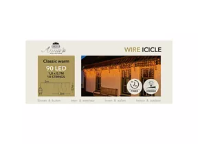 LED Vorhangbeleuchtung - Icicle 90L 180X70 cm classic warm