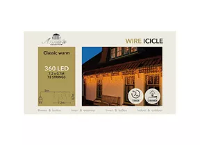 LED Vorhangbeleuchtung - Icicle 360L 720X70 cm classic warm