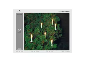 LED Lichterkette - Outdoor Kerzen 30 LED warmweiß LED Lichterkette - Outdoor Kerzen 30 LED warmweiß