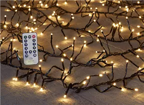 LED Lichterkette - Treecluster 1,6-1,9m 10m 768 LED warmweiß mit Fernbedienung