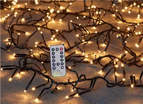 LED Lichterkette - Treecluster 1,6-1,9m 10 m 768 LED classic warm mit Fernbedienung