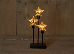 auf Metallfuß - Stern Glas