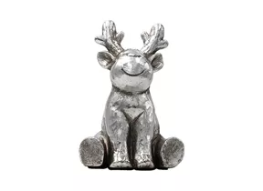 Maxphil Living - Hirsch sitzend, silbern