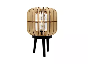 Maxphil Living - Holzlampe mit Glühbirne, natur Maxphil Living - Holzlampe mit Glühbirne, natur