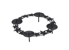 mit Sternen - Metalladventskranz Sterne