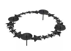 mit Sternen - Metalladventskranz Sterne