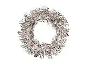 Kunststoff - Dekokranz, silbern