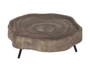 Auf Füße - Holzteller grau