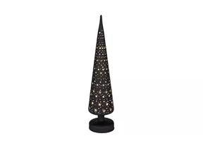 mit Sternen - LED Glasbaum, schwarz